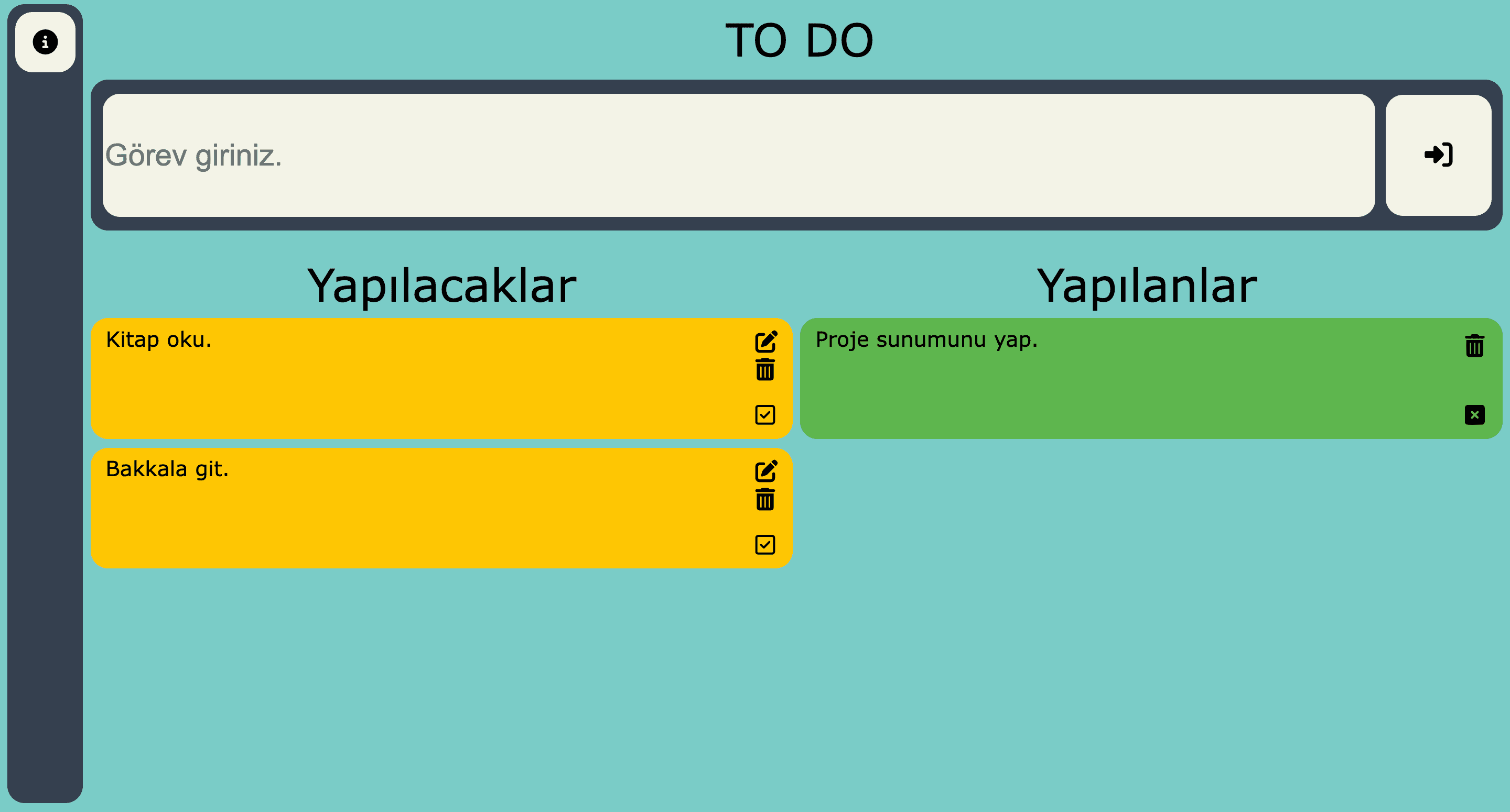 Site Project: ToDo Site banner